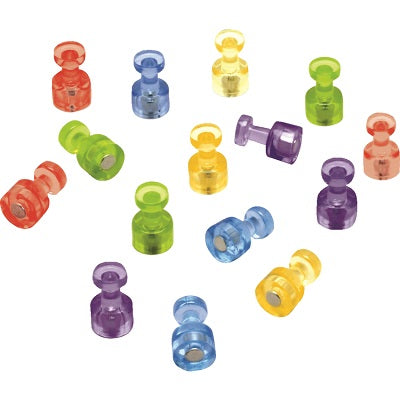 Magnets-Push Pin Shape, Assorted Colours 20/Pack