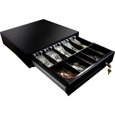 Cash Drawer-Adesso, Manual, 5 Bill/5 Coin, Black