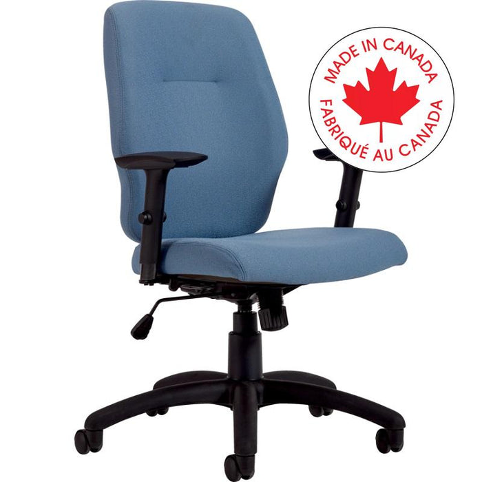 Chair-Synchro Tilter Marlee Medium Back Fusion Fabric, Cadet