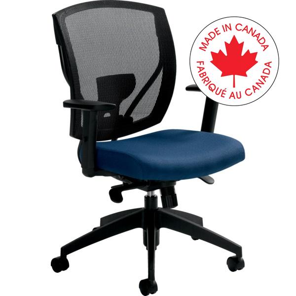 Chair-Synchro-Tilter Ibex Mesh Medium Back Admiral