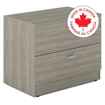 Lateral File With Top-Newland 36X24 Noce Grigio