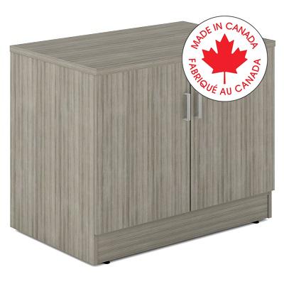 Storage Cabinet With Top-Newland 36X24 Noce Grigio