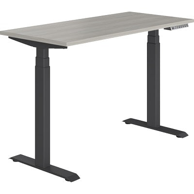 Height Adjustable Table-Newland, 46 X 23 Noce Grigio