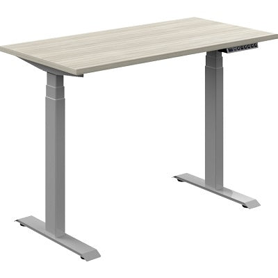 Height Adjustable Table-Newland 46X23 Noce Grigio