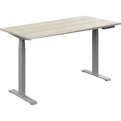 Height Adjustable Table-Newland 58X29 Noce Grigio