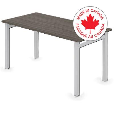 Table-Newland, H Legs 60" X 29-7/10" Absolute Acajou