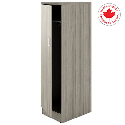 Wardrobe-Newland, Left Hinge, Noce Grigio