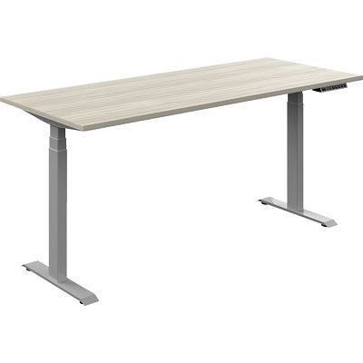 Height Adjustable Table-Newland 70X29 Noce Grigio