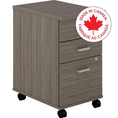 Pedestal-Newland Mobile, Box/Box/File, Absolute Acajou