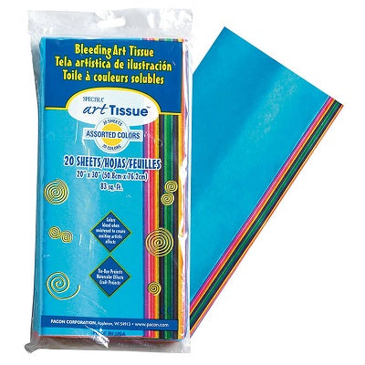 Tissue Paper-20" X 30" Spectra Assorted, 24 Sheets/Pack