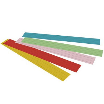 Sentence Strips-Rainbow Lightweight Kraft 3"X24" Assorted