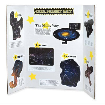 Presentation Board-Pacon Double Wall Tri-Fold, 36"X48" Wht