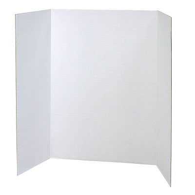 Presentation Board-Pacon Tri-Fold, 36" X 48" White