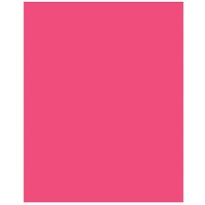 Poster Board-22" X 28", Ucreate, 12 Point Coated, Hot Pink