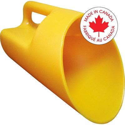 Salt Scoop-1 Gallon, Polyethylene, Yellow