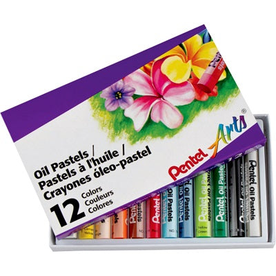 Pastels-Oil Pentel Arts, 12 Colours