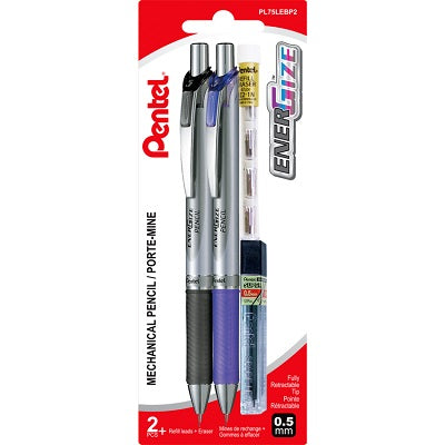 Pencil-Mechanical Energize 0.5Mm With Refills 2/Pk