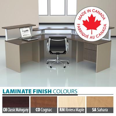 Reception Workstation-Links, Cappucino/Willow Grey