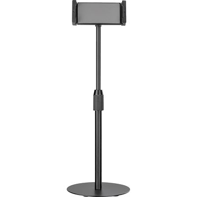 Tablet Stand-Tabletop, Height Adjustable, Black