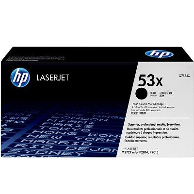 Laser Toner-Hp #53X Black High Yield