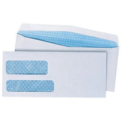 Envelope-#9 Double Window, Security, 500/Box