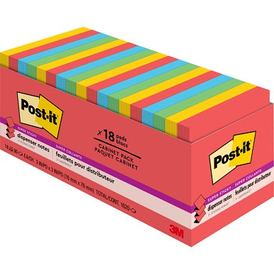 Notes-Post-It, Pop Up 3X3 Super Sticky Playful Primaries 18/