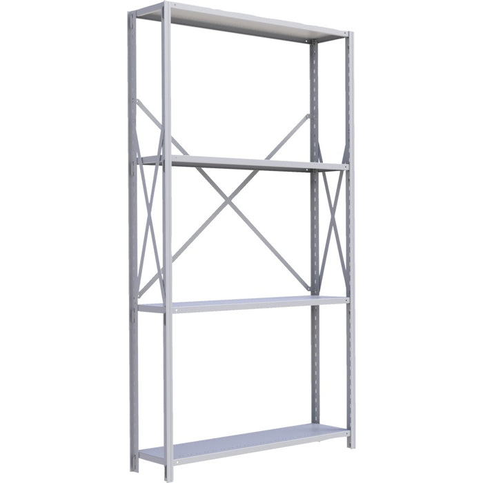 Shelving-Steel 4 Shelves, Boltless 48" X 18" X 88" 550Lb Cap