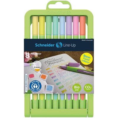 Marker-Fineliner, Schneider Line-Up W/ Case Stand 8 Pastels