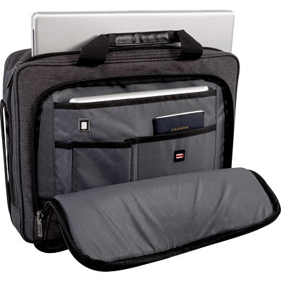 Laptop Case-Roots, Rfid Blocking, Usb Port, To 15.6", Grey
