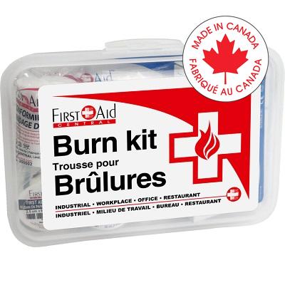 Burn Kit-First Aid Central, 18 Components, Plastic Case