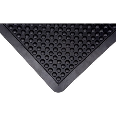 Mat-Anti-Fatigue Dome Bubbles, Rubber, 4' X 3' X 1/2", Black