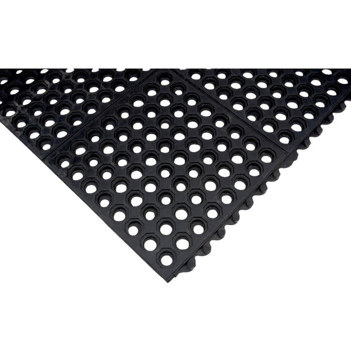 Mat-Anti-Fatigue Link Honeycomb 3' X 3' X 1/2", Black