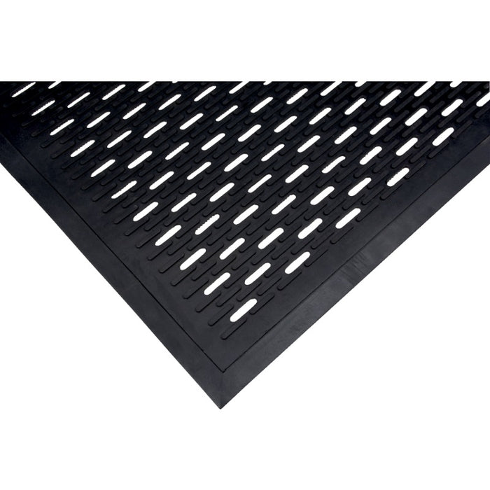 Mat-Scraper, Slotted 3' X 5', Black