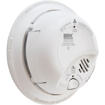 Smoke & Carbon Monoxide Sensor-Wired W/ Battery Backup
