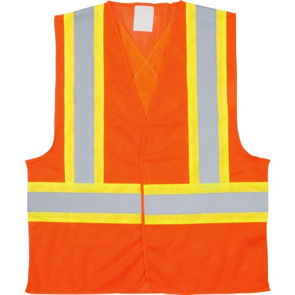 Vest-Safety, Traffic, Csa Compliant, Orange, 2X-Large