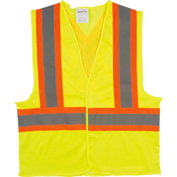Vest-Safety, Traffic, Csa Compliant, Lime Yellow, X-Large