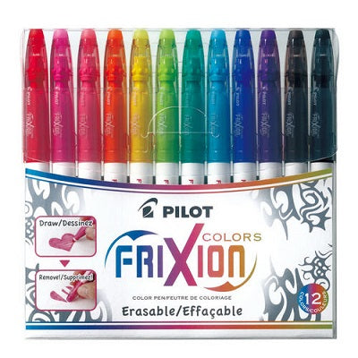 Marker-Frixion Colors, Erasable 12 Colours