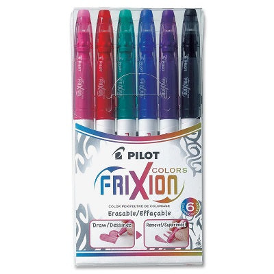 Marker-Frixion Colors, Erasable, 6 Colours