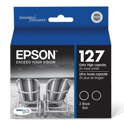 Inkjet Cartridge-Epson #127Xl Black Extra High Yield Twin Pk