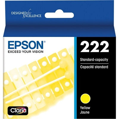 Inkjet Cartridge-Epson #222 Yellow Standard Yield