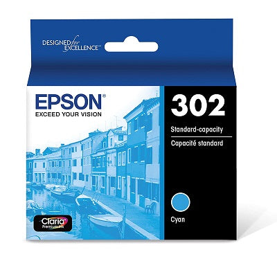 Inkjet Cartridge-Epson #302 Cyan