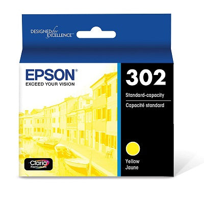 Inkjet Cartridge-Epson #302 Yellow