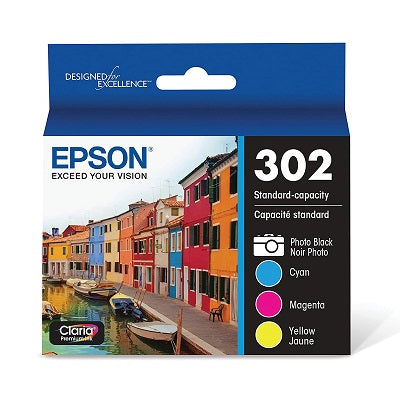 Inkjet Cartridge-Epson #302 Colour Combo Pack