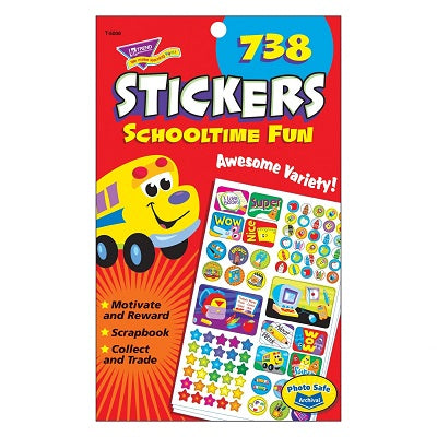 Stickers-Variety Pack, Schooltime Fun