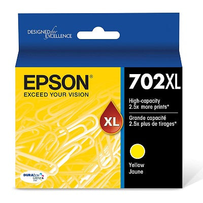 Inkjet Cartridge-Epson #702Xl Yellow High Yield