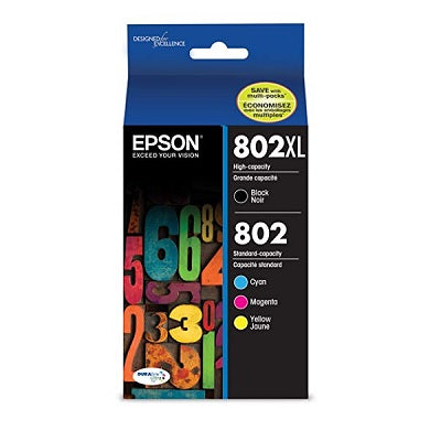 Inkjet Cartridge-Epson #802Xl Black/Colours Combo Pack