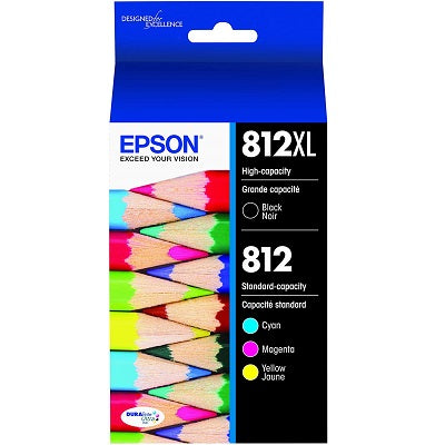 Inkjet Cartridge-Epson #812 Black / Colour Combo Pack