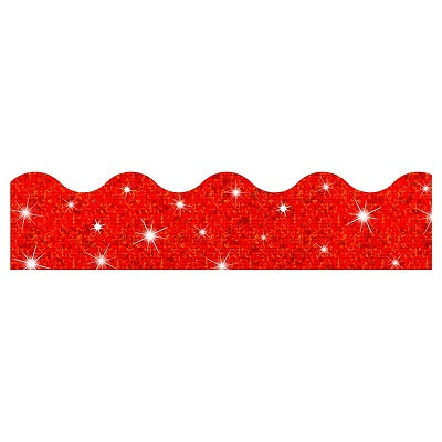 Border-Terrific Trimmers, Red Sparkle