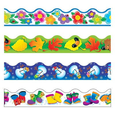 Border-Terrific Trimmers, Four Seasons, Variety Pack