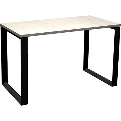 Table-Soho, Metal Loop Leg 48" X 24" Winter Wood